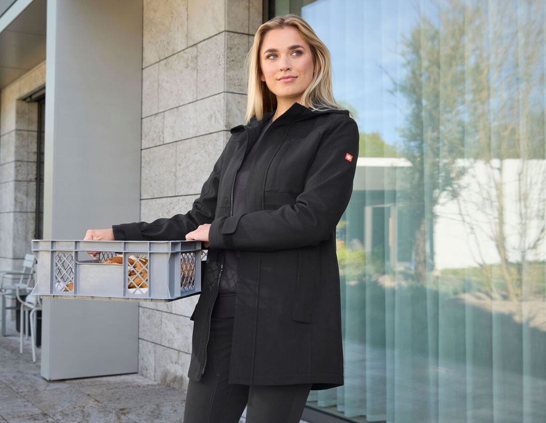 Pracovné bundy: Parka do dažďa e.s.e:pic, dámska + čierna 3