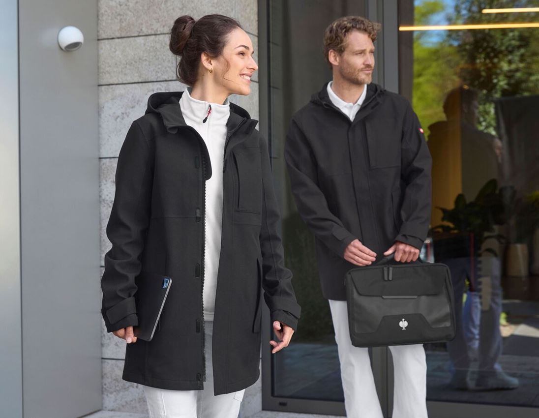 Pracovné bundy: Parka do dažďa e.s.e:pic, dámska + čierna 4