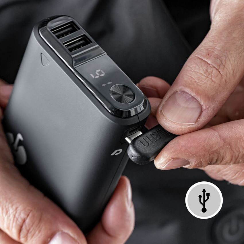 Pracovné bundy: Bunda s vyhrievaním 3 v 1 e.s.concrete + čierna 2