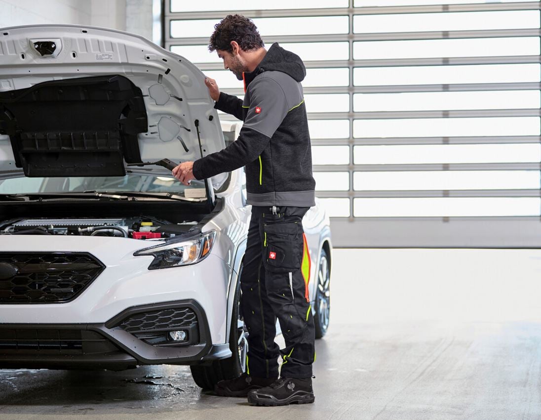 Pracovné bundy: e.s. hybridná bunda + antracitová/čierna/výstražná oranžová/výstražná žltá 2