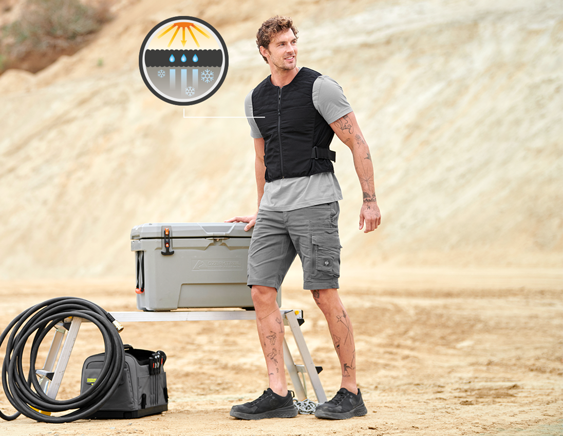 Vesty: Chladiaca vesta + čierna 3