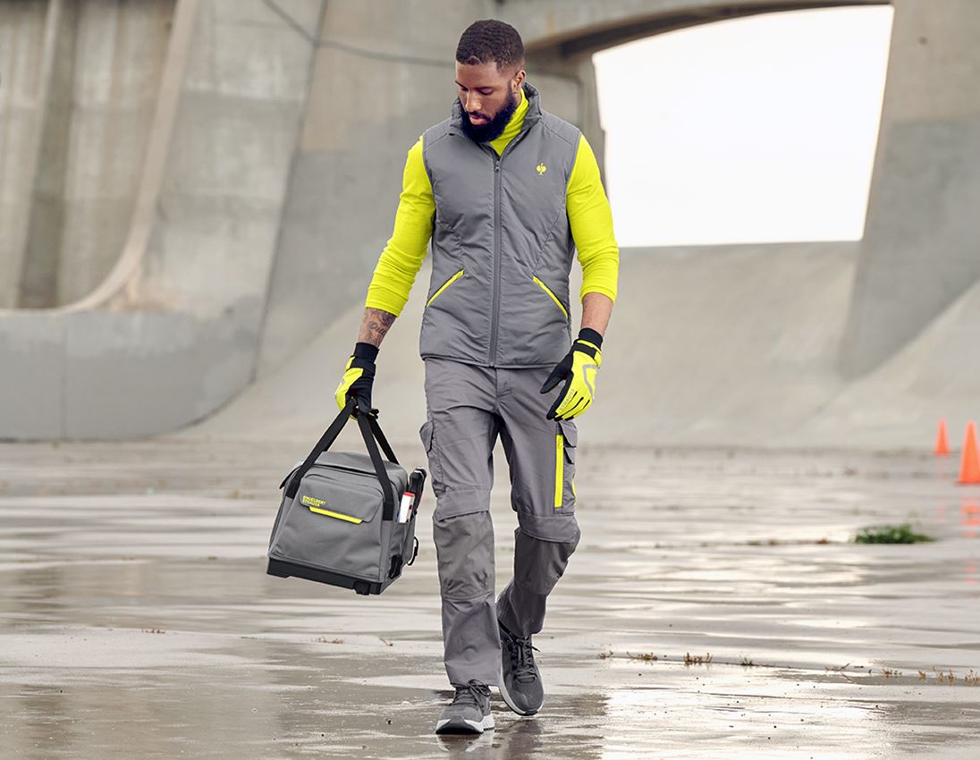 Vesty: Vesta e.s.trail + čadičovo sivá/acidová žltá 1