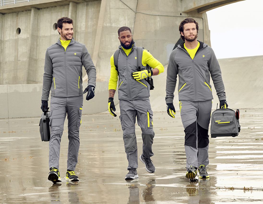 Vesty: Vesta e.s.trail + čadičovo sivá/acidová žltá 2