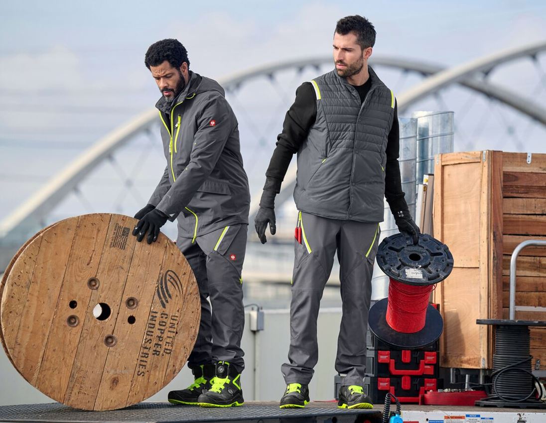 Pracovné bundy: Funkčná bunda 3 v 1 e.s.ambition + antracitová/výstražná žltá 3