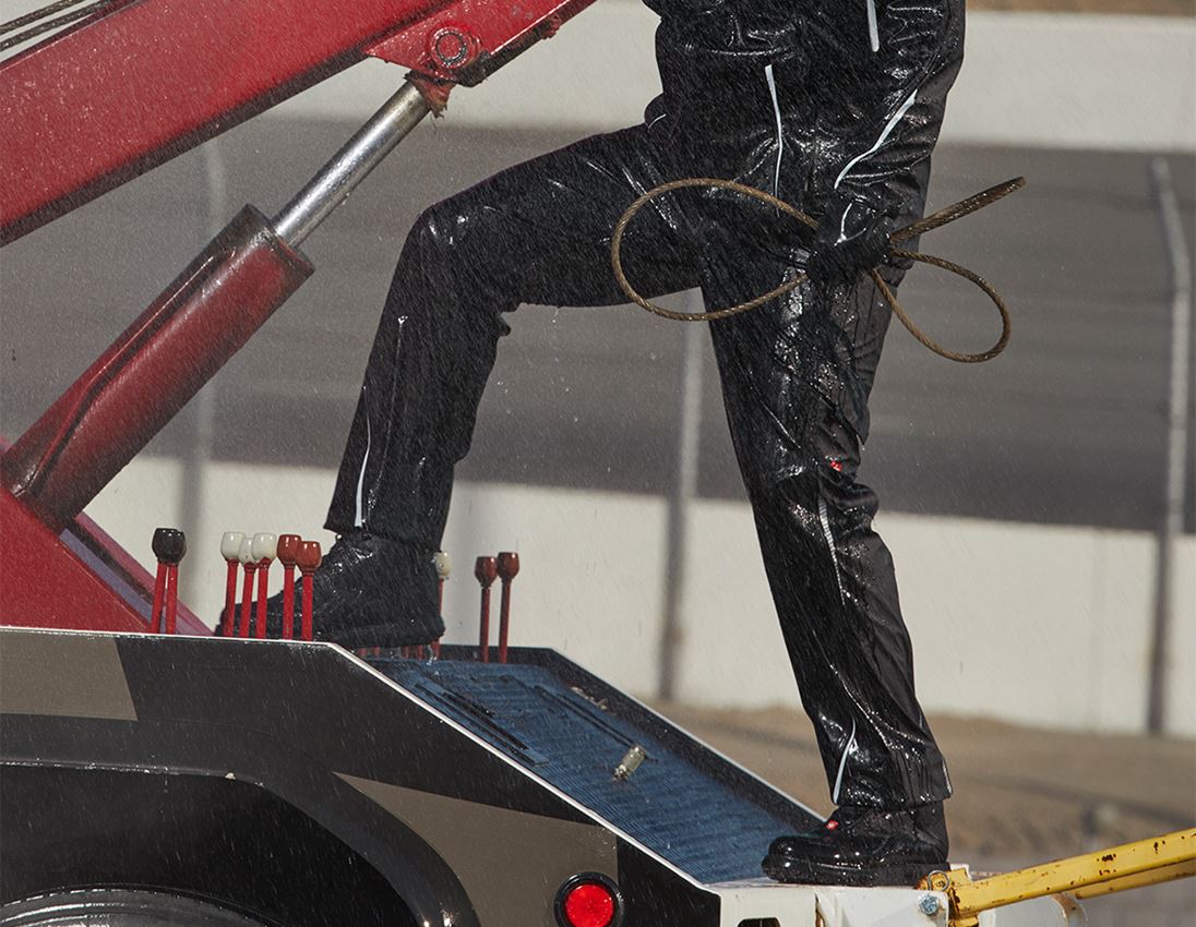 Pracovné nohavice: Nohavice do dažďa e.s.motion 2020 superflex + čierna/platinová 1