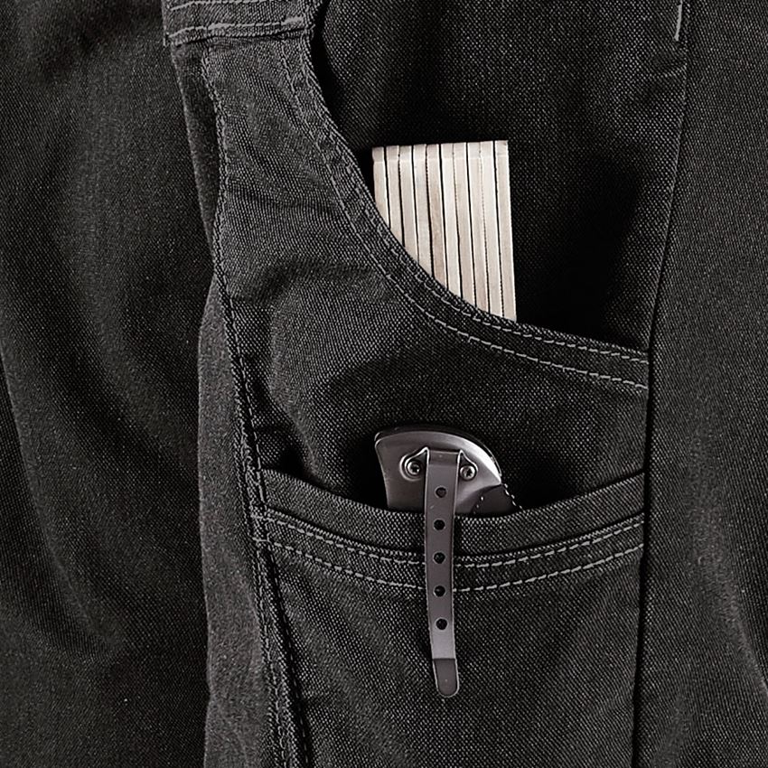 Pracovné nohavice: Nohavice s viacerými vreckami e.s.vintage + čierna 2