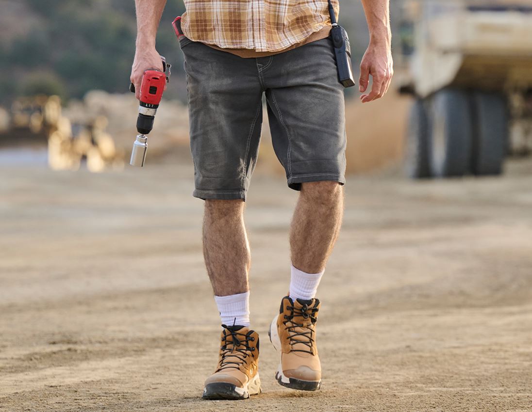 Pracovné nohavice: 5-vreckové šortky e.s.vintage + cínová