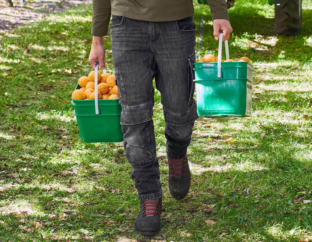 Pracovné nohavice: Cargo džínsy Worker e.s.concrete + blackwashed