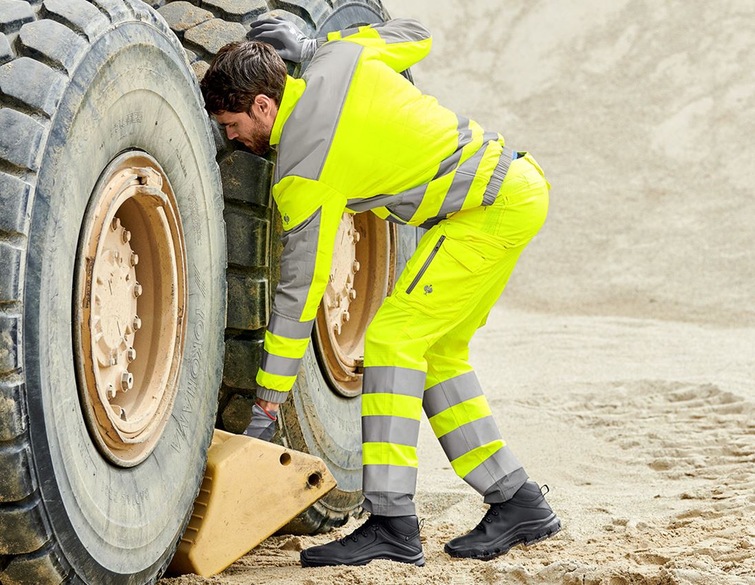 Témy: Výstražné cargo nohavice e.s.concrete + výstražná žltá/perlová sivá 1
