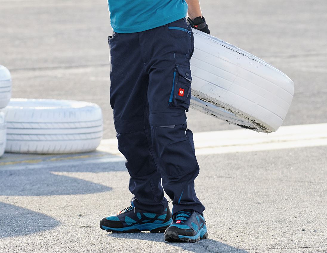 Nohavice: Nohavice do pása e.s.motion 2020, detské + tmavomodrá/atolová 4