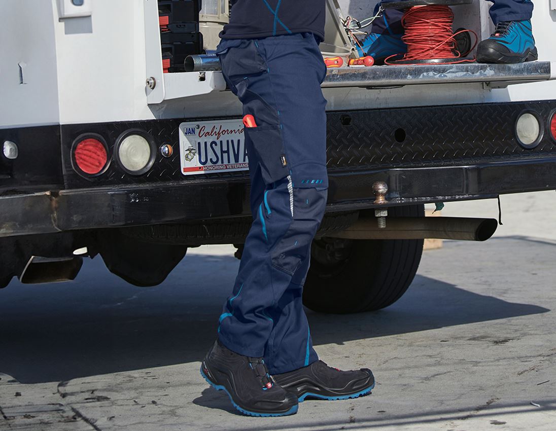 Pracovné nohavice: Nohavice do pása e.s.motion 2020 + tmavomodrá/atolová 2