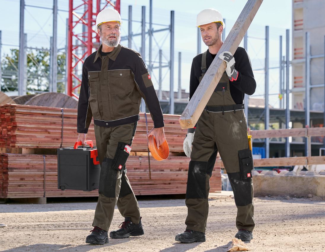 Pracovné nohavice: Nohavice do pása e.s.image + olivová/čierna 4