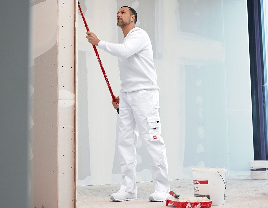 Pracovné nohavice: Nohavice do pása e.s.classic + biela 1