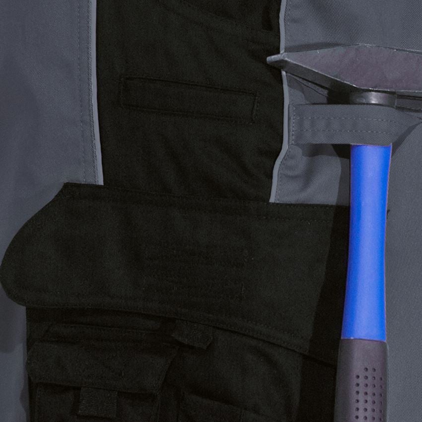 Pracovné nohavice: Nohavice do pása e.s.active + sivá/čierna 2