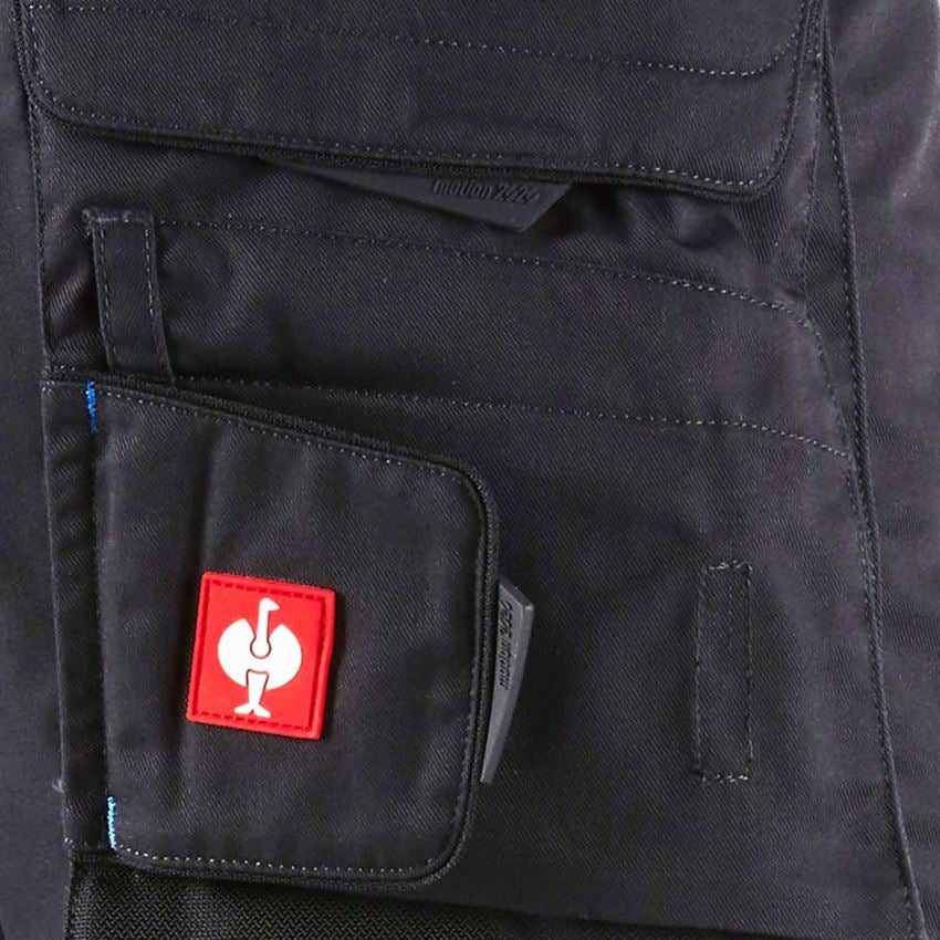 Pracovné nohavice: Zimné nohavice do pása e.s.motion 2020, pánske + grafitová/enciánová modrá 2