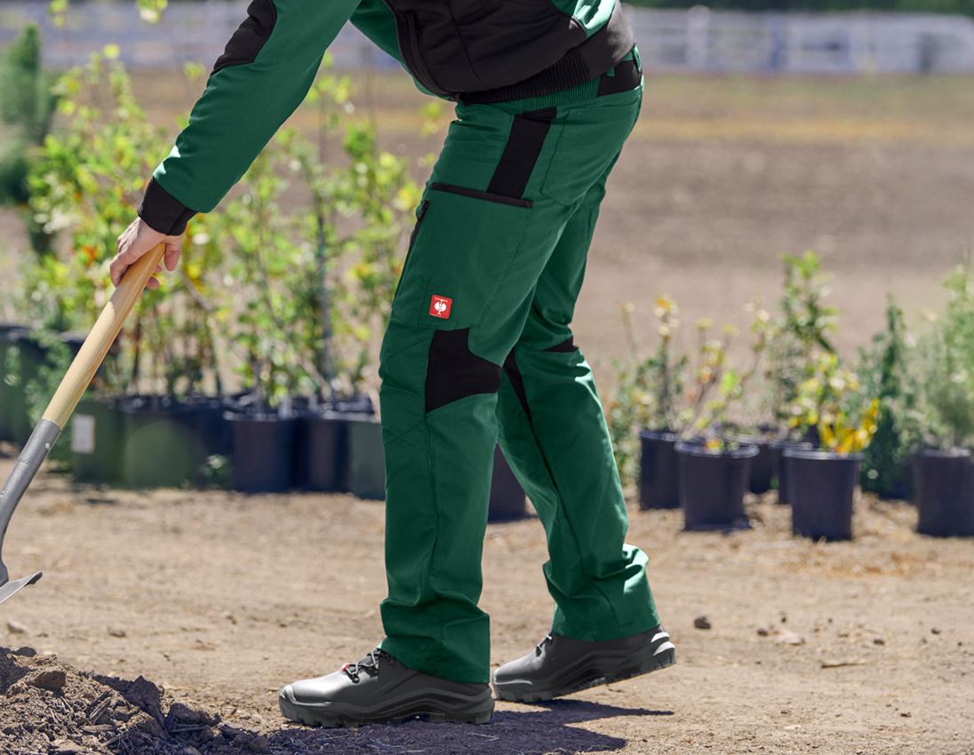 Pracovné nohavice: Zimné nohavice do pása e.s.vision + zelená/čierna