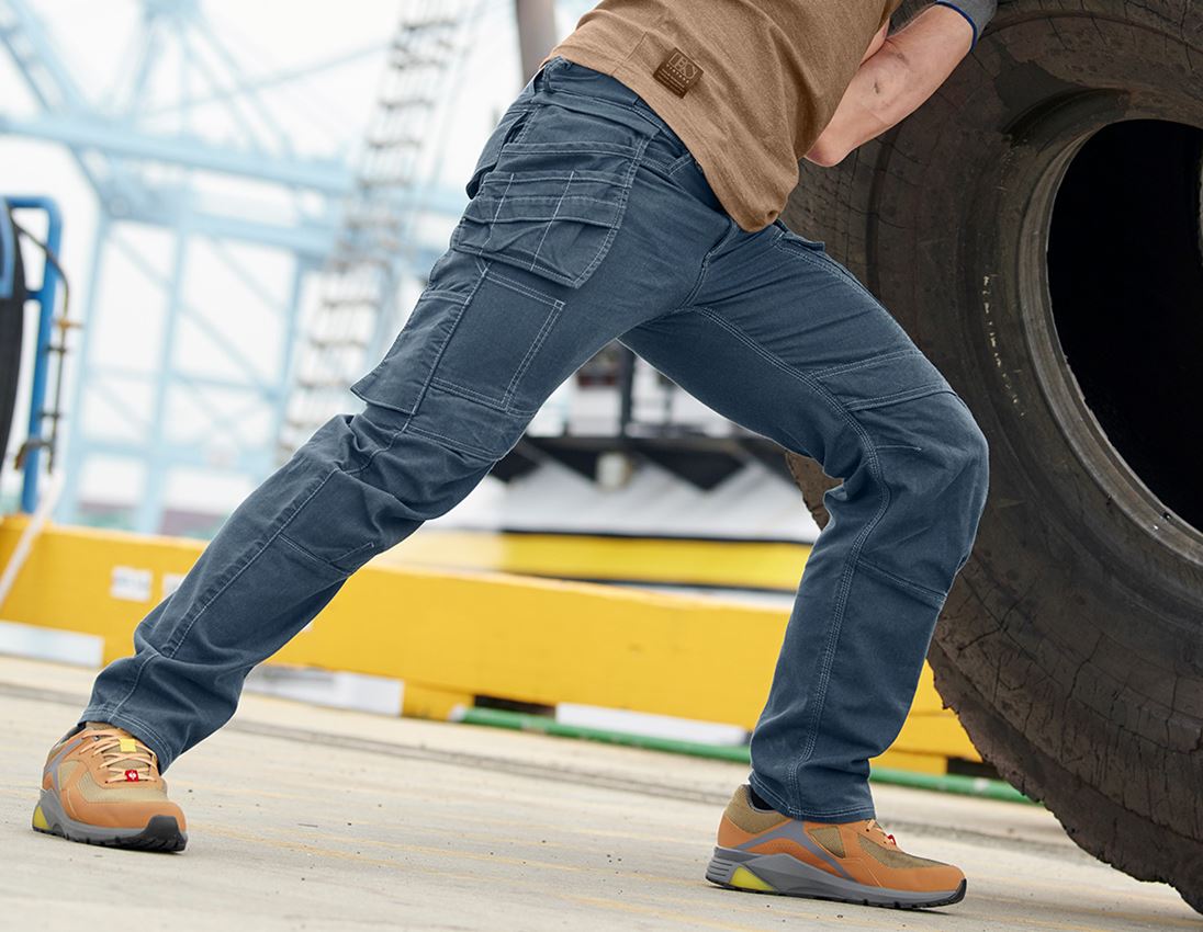 Pracovné nohavice: Puzdrové nohavice do pása e.s.vintage + arktická modrá 1