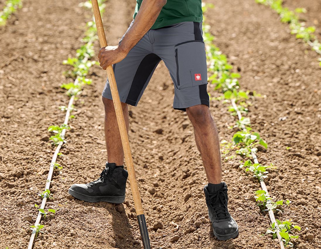 Pracovné nohavice: Šortky e.s.vision stretch, pánske + sivá/čierna 1