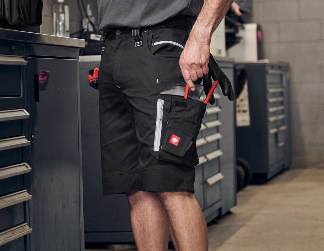 Pracovné nohavice: Šortky e.s.motion 2020 + čierna/platinová 1