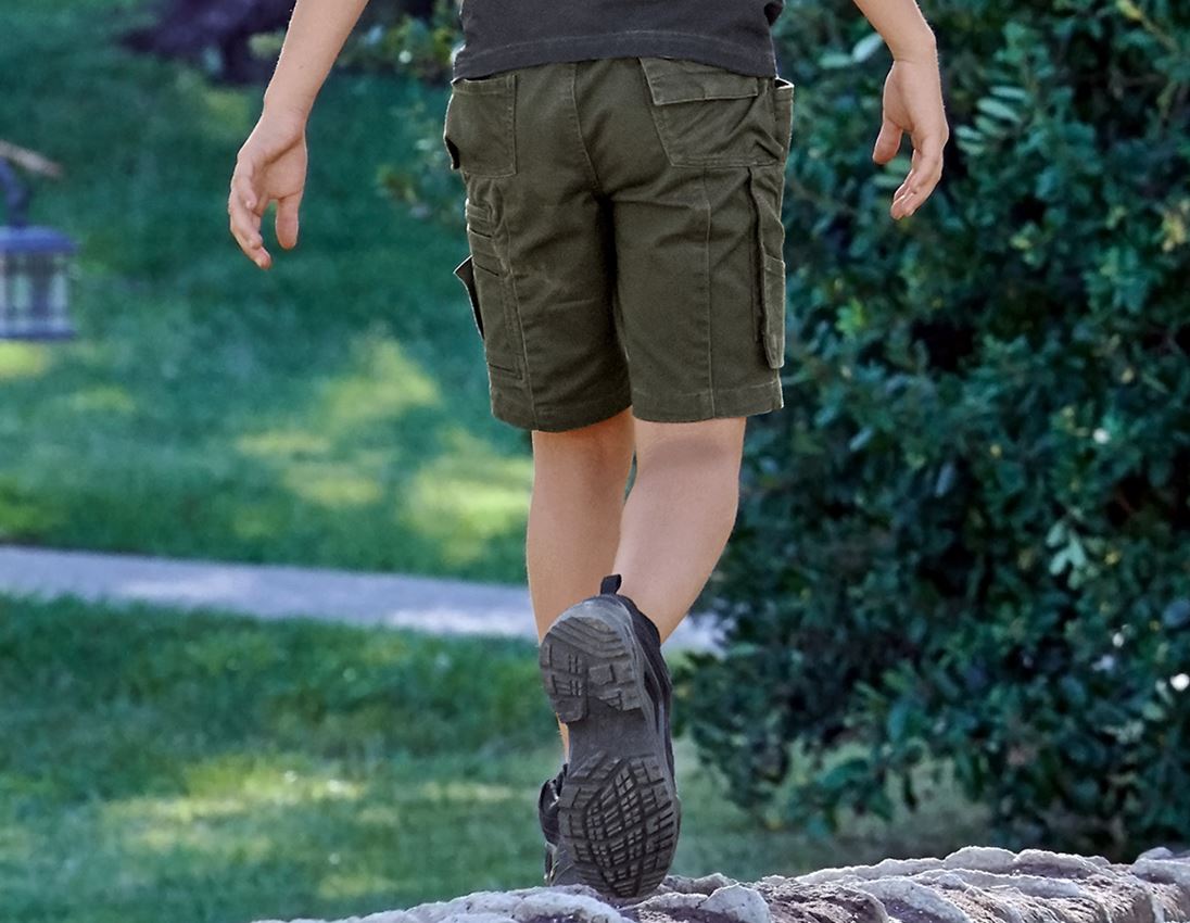 Šortky: Šortky e.s.motion ten, detské + maskáčová zelená 1