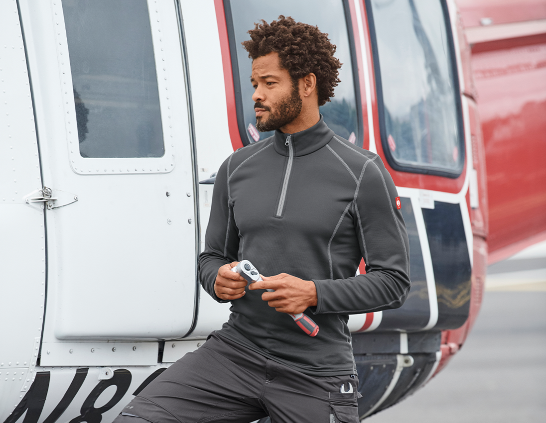 Tričká, pulóvre a košele: Funkčný sveter thermo stretch e.s.motion 2020 + antracitová/platinová 1