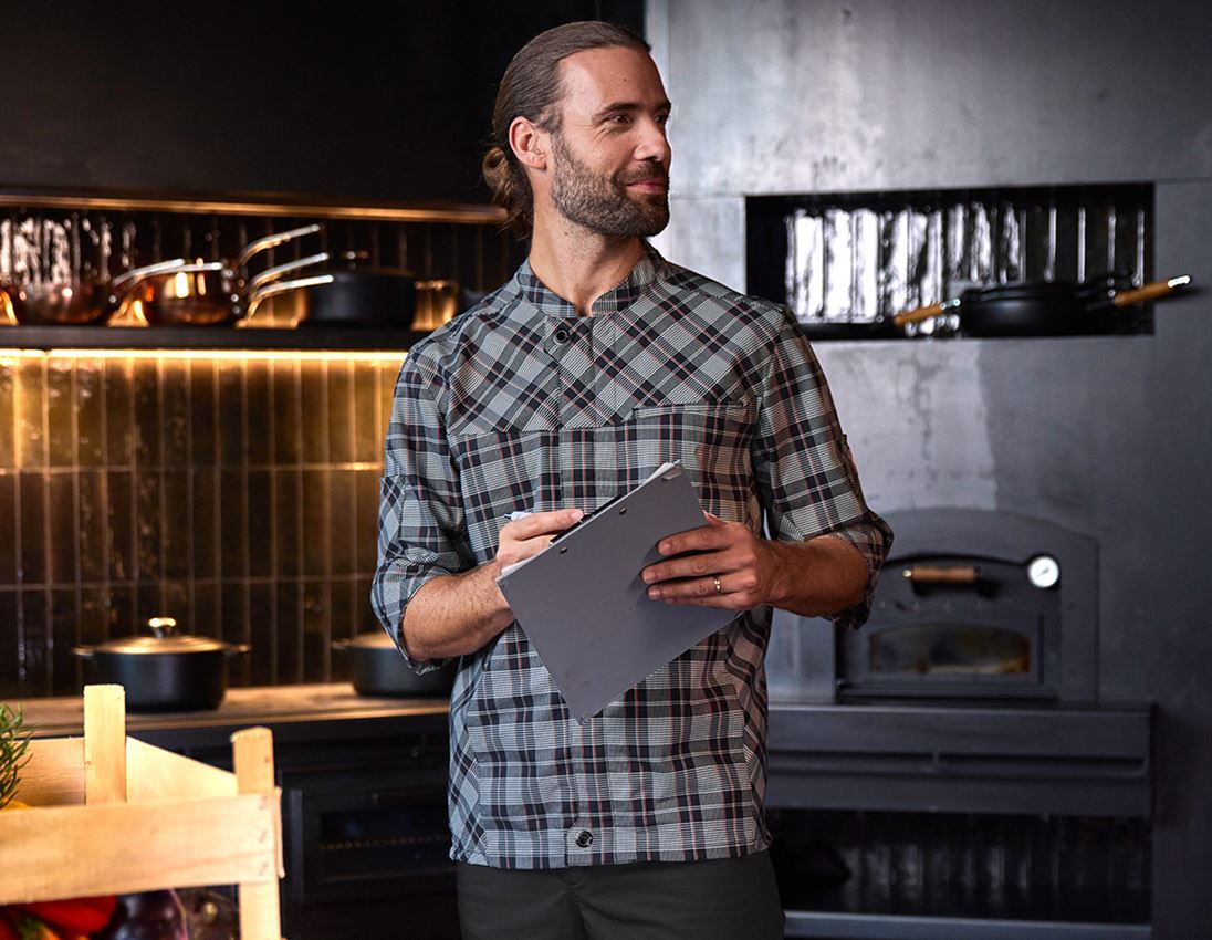 Tričká, pulóvre a košele: Pracovná bunda s krátkym rukávom e.s.fusion,pánska + čierna/biela/červená 1