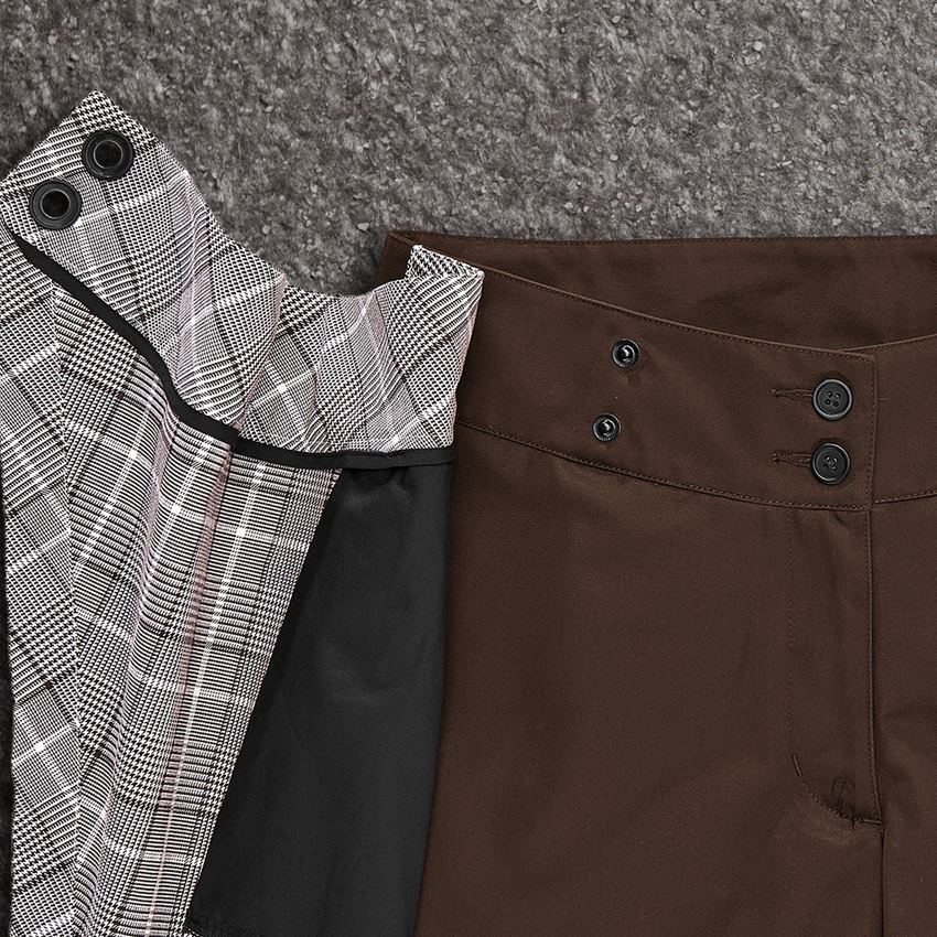 Šaty | Sukne: Profesionálna sukňa e.s.fusion + gaštanová/biela 2