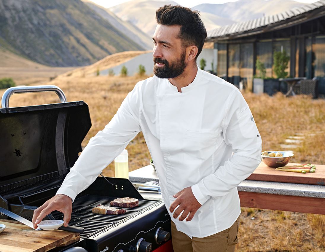 Tričká, pulóvre a košele: Kuchárska košeľa e.s. + biela