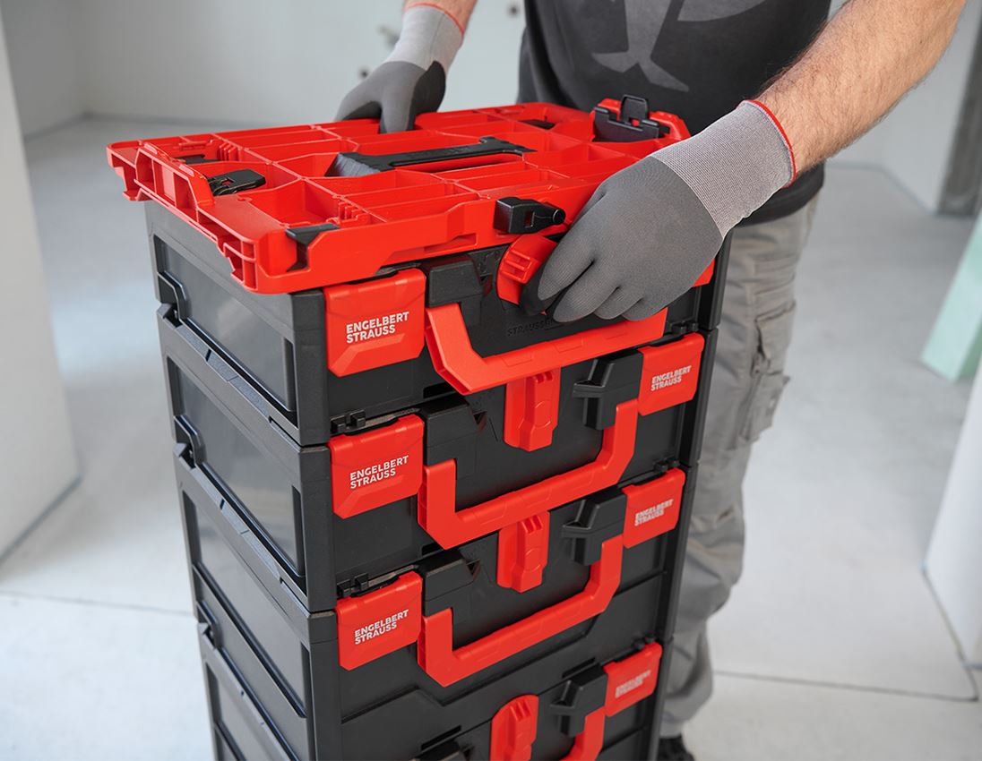 Systém STRAUSSbox: Hybridná adaptérová doska STRAUSSbox + červená/čierna 3