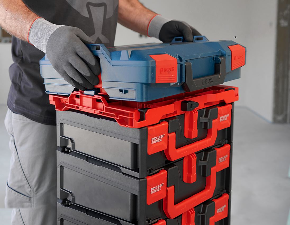 Systém STRAUSSbox: Hybridná adaptérová doska STRAUSSbox + červená/čierna 4