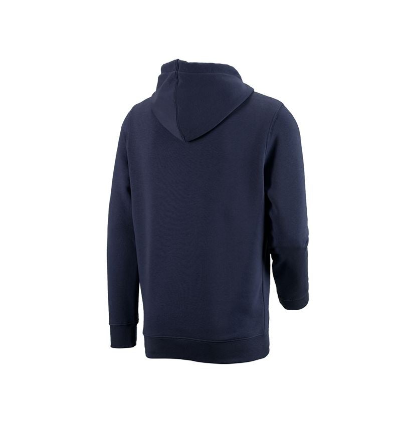 Tričká, pulóvre a košele: Mikina s kapucňou e.s. poly cotton + tmavomodrá 1