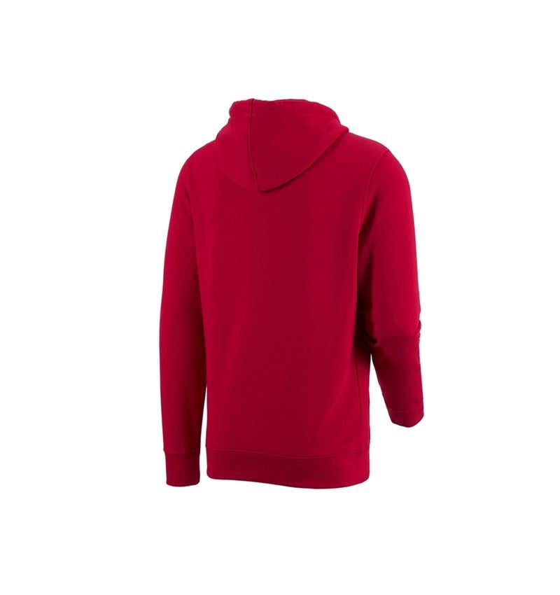 Tričká, pulóvre a košele: Mikina s kapucňou e.s. poly cotton + ohnivá červená 4