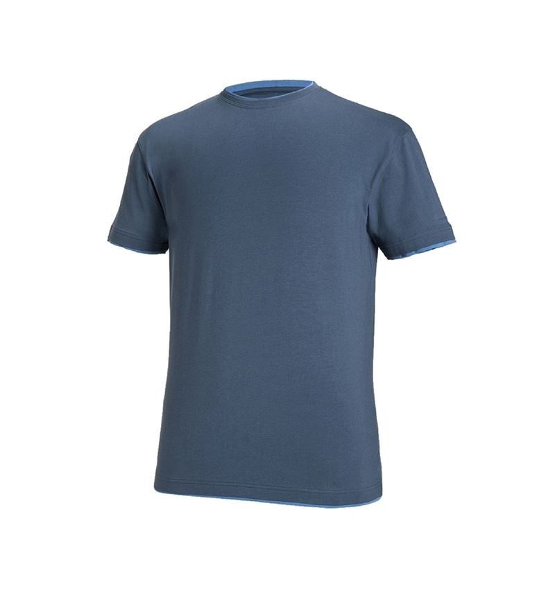 Tričká, pulóvre a košele: Tričko e.s. cotton stretch Layer + pacifická/kobaltová 1