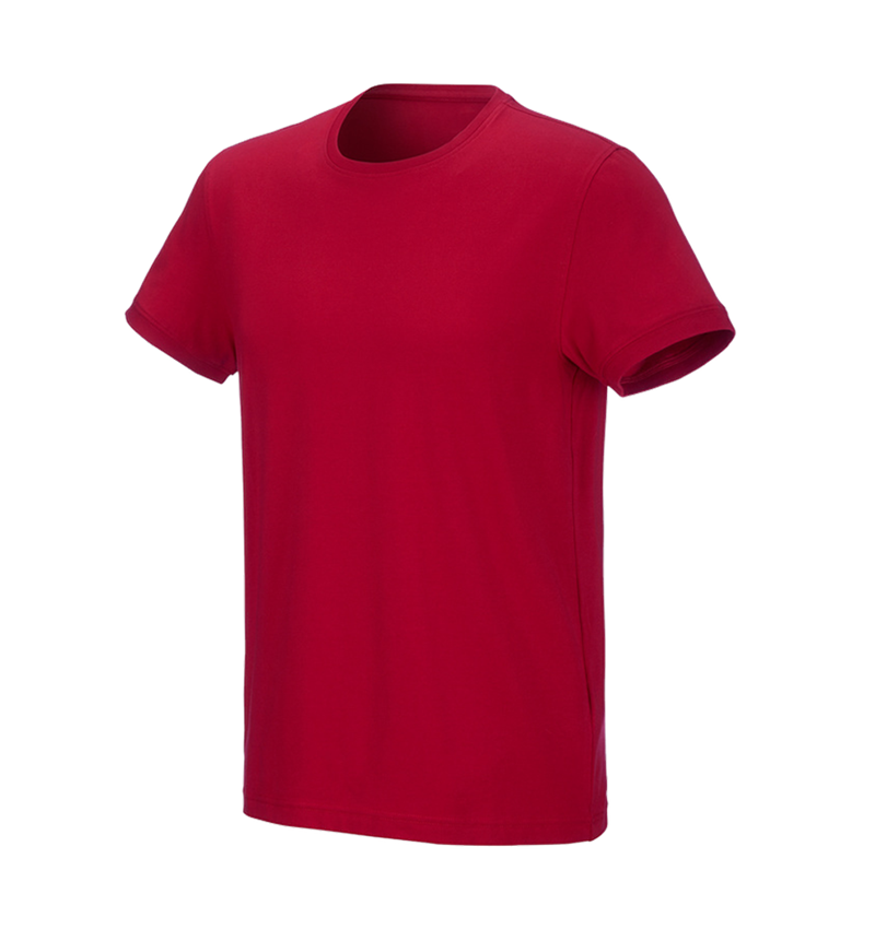 Tričká, pulóvre a košele: Tričko e.s. cotton stretch + ohnivá červená 3