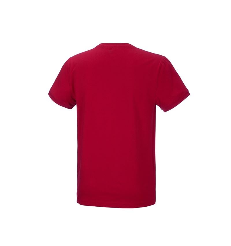 Tričká, pulóvre a košele: Tričko e.s. cotton stretch + ohnivá červená 4