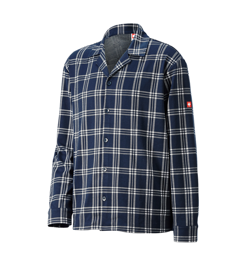 Doplnky: e.s. vrchný diel károvaného pyžama + tmavomodrá/biela 3