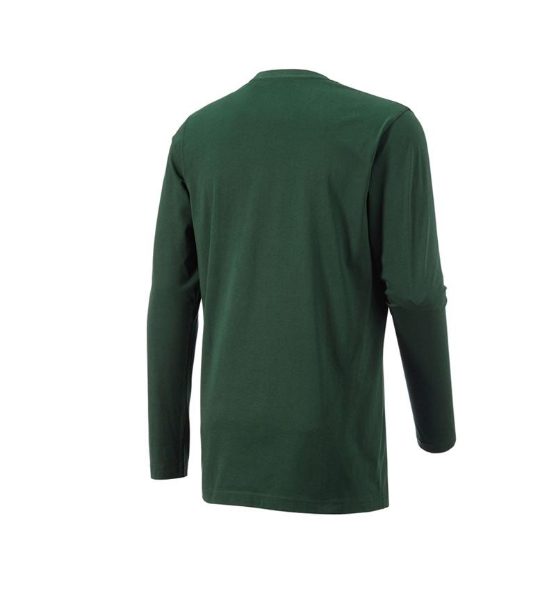 Tričká, pulóvre a košele: Tričko s dlhým rukávom e.s. cotton, long fit + zelená 3