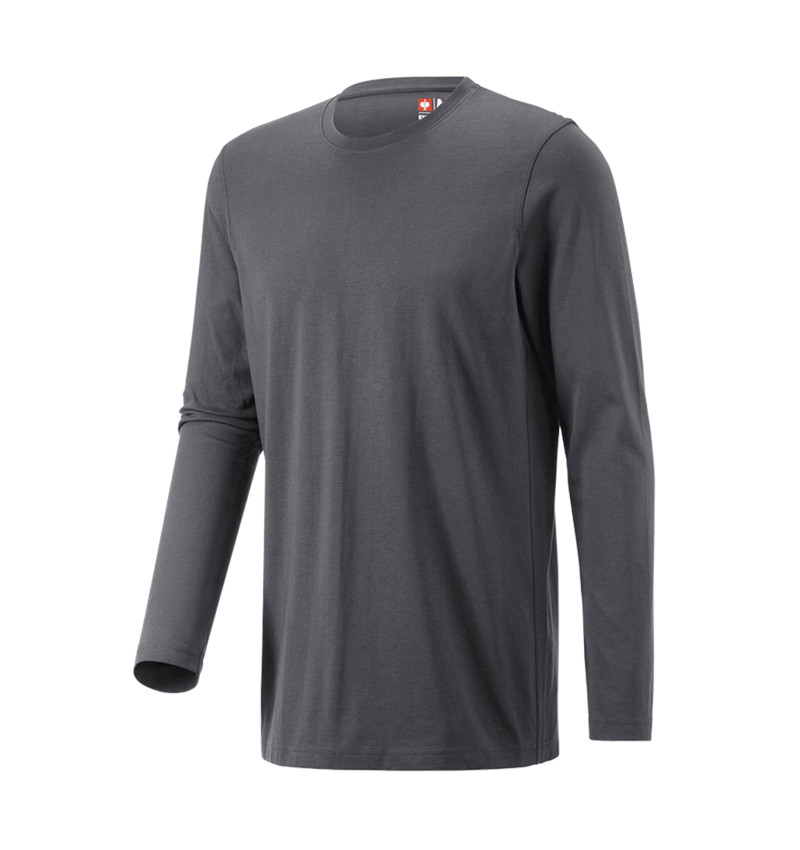 Tričká, pulóvre a košele: Tričko s dlhým rukávom e.s. cotton, long fit + antracitová 2