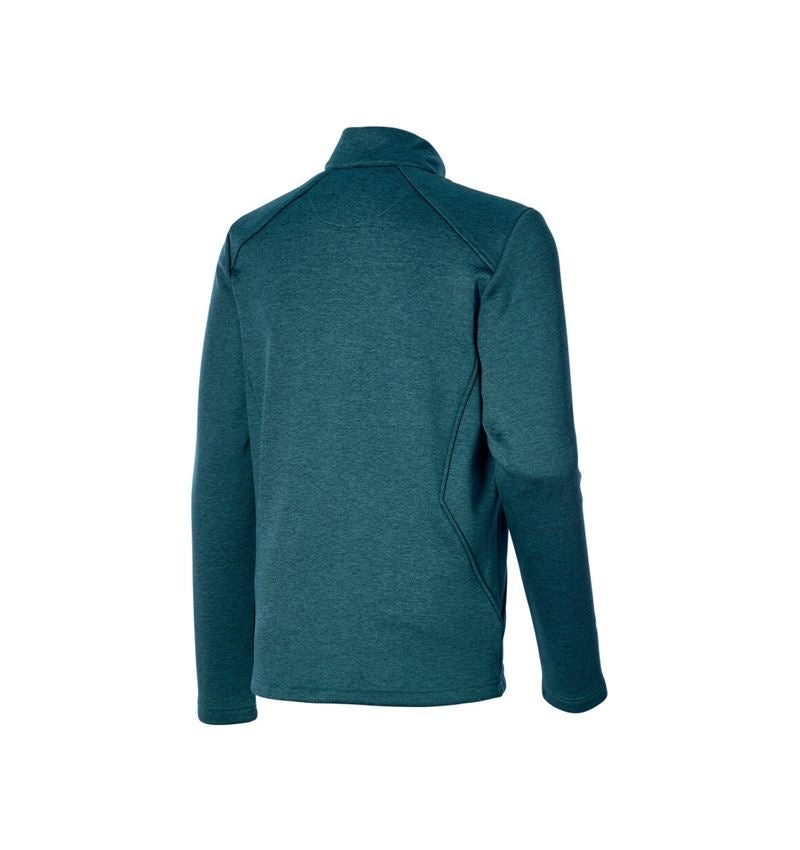 Tričká, pulóvre a košele: Sveter thermo stretch e.s.trail + smaragdová zelená melanž/chrómová žltá 4