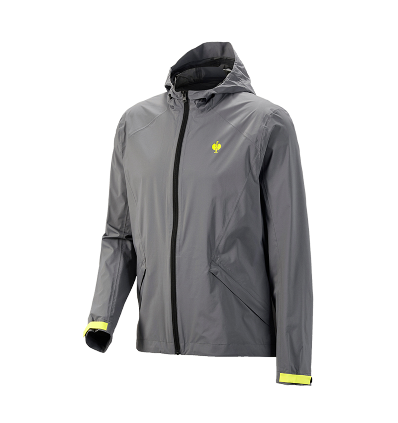 Pracovné bundy: Vetrovka light-pack e.s.trail + čadičovo sivá/acidová žltá 3