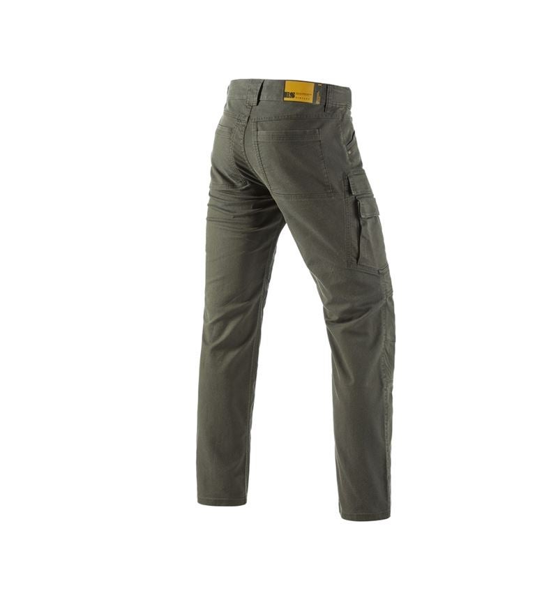 Pracovné nohavice: Pracovné cargo nohavice e.s.vintage + maskáčová zelená 3