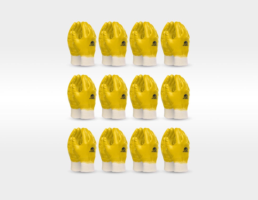 S povrchovou úpravou: Nitrilové rukavice Basic, s povrch. úpr., bal.12ks