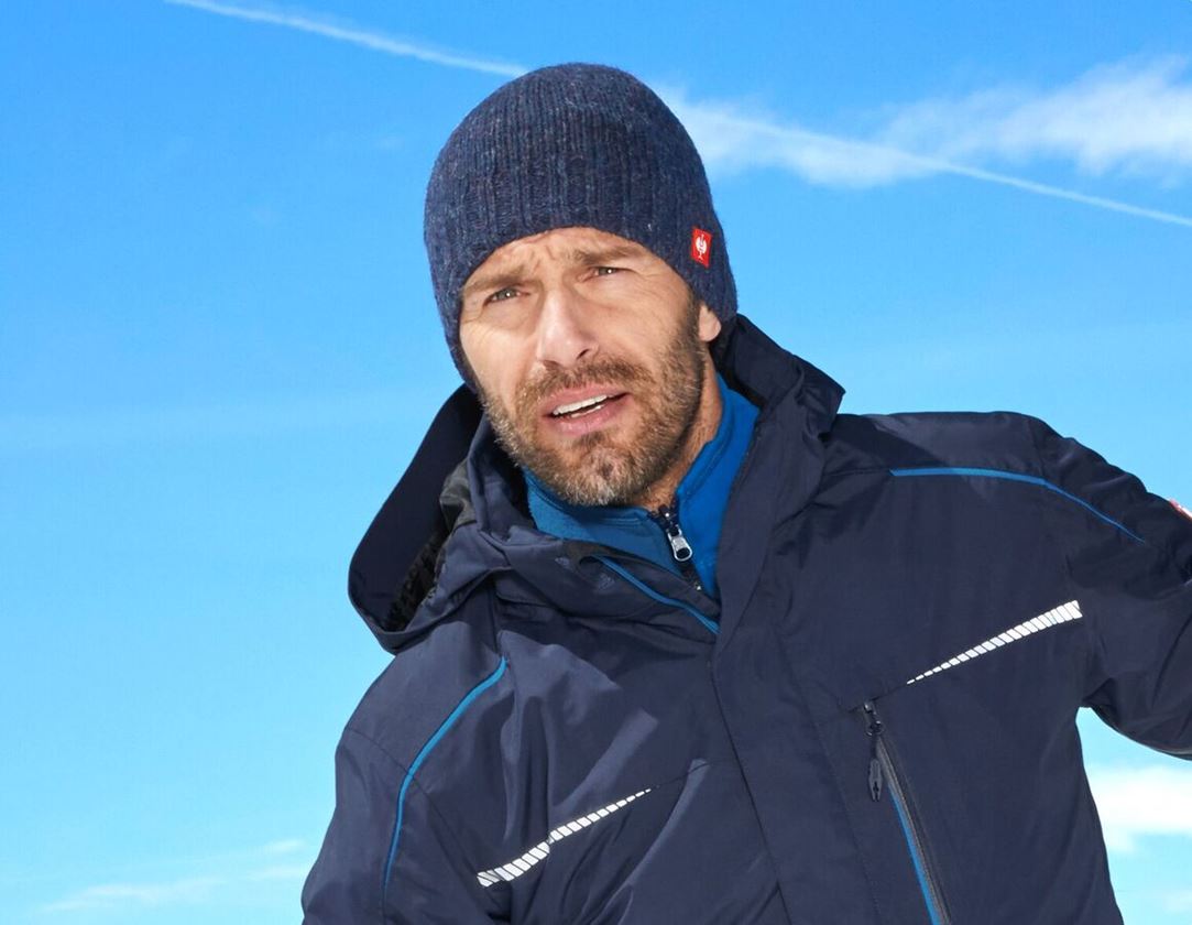 Doplnky: Čapica z hrubej pleteniny e.s. + nočná modrá