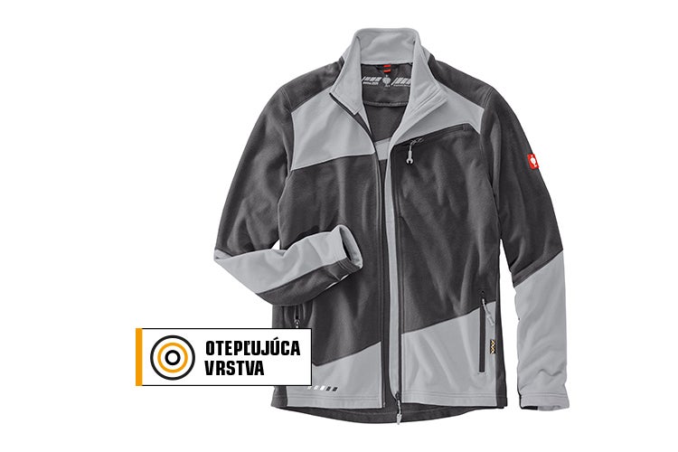 Na základe dobrých izolačných a termoregulačných vlastností sú fleecové a pletené bundy ideálnou hrejivou vrstvou funkčných pracovných odevov