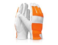 e.s. Leather gloves Mesh