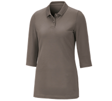 e.s. Pique-Polo 3/4-sleeve cotton stretch, ladies'