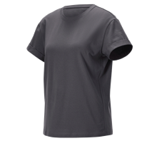 e.s. T-shirt cotton stretch rolled sleeve, ladies