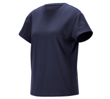 e.s. T-shirt cotton stretch rolled sleeve, ladies