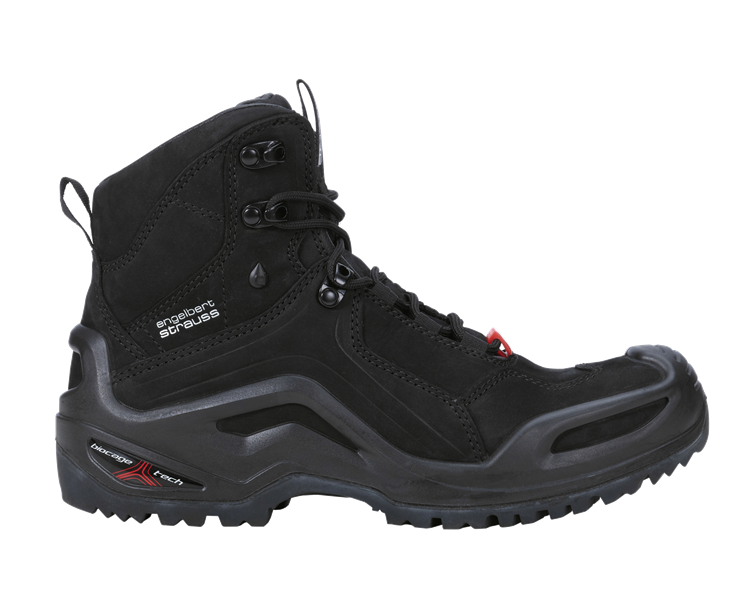 Main view, Work Shoes, e.s. O2 Work shoes Themisto mid, black