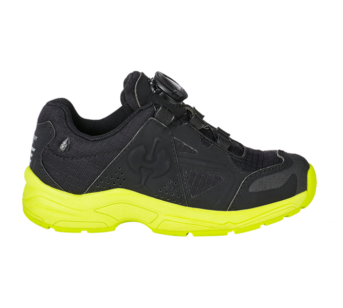 Main view, Kids Shoes, Allround shoes e.s. Corvids II, children's, black/high-vis yellow